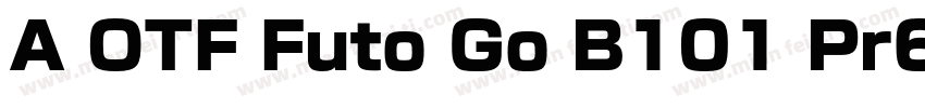 A OTF Futo Go B101 Pr6字体转换